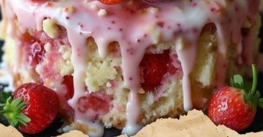 Strawberry Seismic Cake