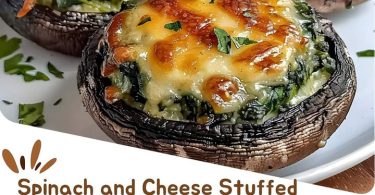 Spinach and Cheese Stuffed Portobello
